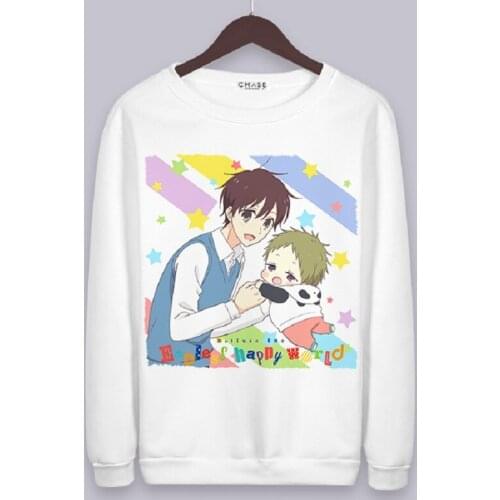 High-Q Unisex Anime School Babysitters O Neck Hoodie pullover jacket coat Tomoe School Babysitters Hoodies Sweatshirts