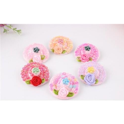 Dog hairpin party hat hairpin small pet dog crystal medium hat hairpin Crystal Mini 4cm Mini Hat Hair Clip 30pcs/lot