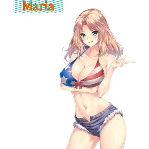 Sexy Girl Anime Car Sticker Fuel Tank Cap Sticker Cover Scratches Sunscreen Stickers PVC JDM JEEP Van Bike Offroad RV A4 Q3 Polo