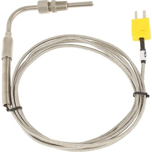 Type High Temperature Resistance Thermocouple For Exhaust Gas Temp Probe With Exposed Tip Connector Elbow Thermocouple Sensor