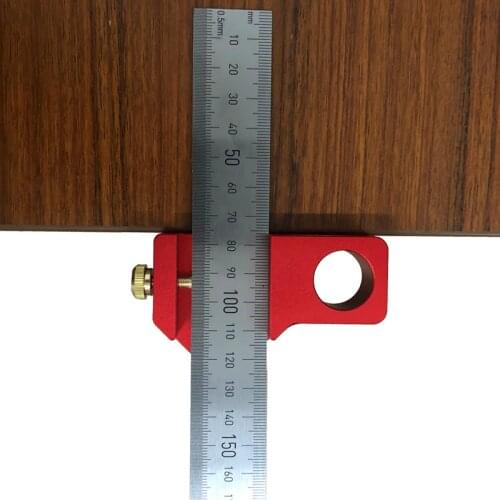 30CM Angle Scriber Steel Ruler Positioning Block Woodworking Line Scriber Gauge Aluminum Alloy For Carpentry DIY Measuring Tools