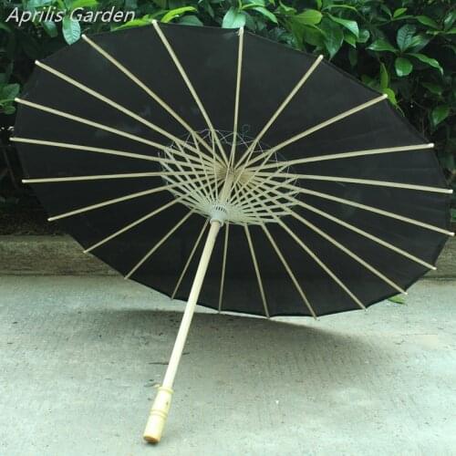 76cm/84cm Black White Umbrella Dance Umbrella Dance Oil Paper Umbrella Silk Cloth Paraguas Parasol Golden Chinese Paraplu