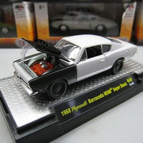 1/64 Alloy Die Cast 1968 Plymouth Barracuda Super Stock R46 Classic Model Toys Car For Collection Gifts