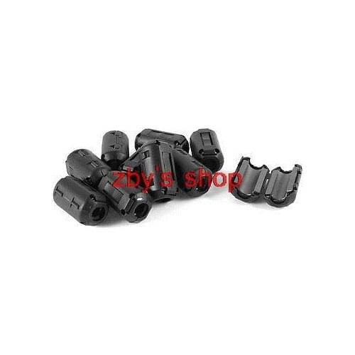 10 Pcs Black or Gray Clip On EMI RFI Noise Ferrite Core Filter for 9mm Cable UF90B