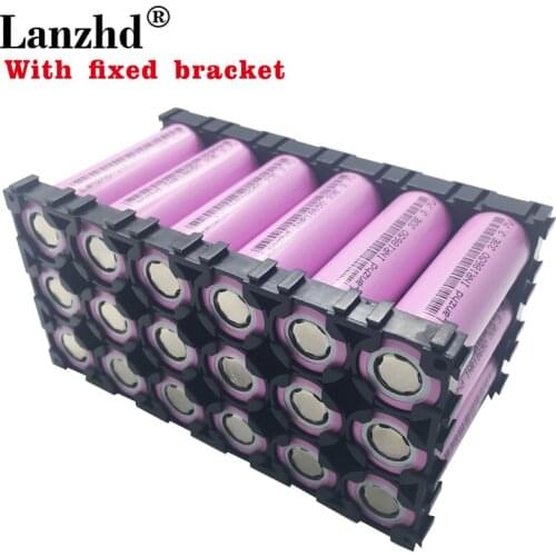 18PCS 18650 fixed bracket Batteries 3.7V 18650 Li ion 3300mAh 30A 18650VTC7 battery 18650 Holder with Splicing Bracket