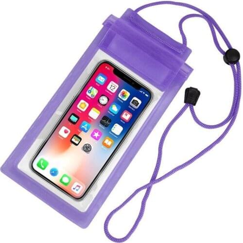 3-layer Waterproof Pouch for Mobile Phone Waterproof Bag for IPhone Huawei Samsung Sealed Mobile Phone Case with Touch Operation