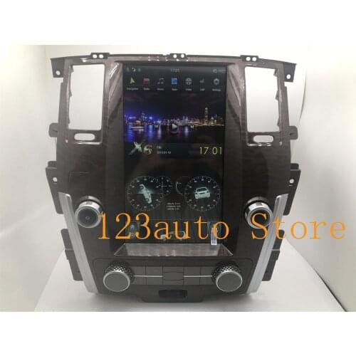 13.6 inch vertical Tesla Style Android 9.0 auto Car DVD GPS Player multimedia naivigation for NISSAN PATROL 2010-2019 PX6 HDMI