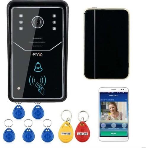 MOUNTAINONE New Arrival Touch Key WiFi DoorBell Wireless Video Door Phone Home Intercom System IR RFID Camera