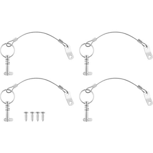 Quick Release Pin 4 PIECES of Quick Release Pin Diameter Drop Cam Spring Steel Bimini Top Pin Marine Hardware