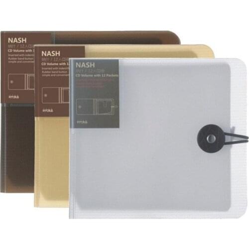 12 Disc CD DVD Holder Storage Cover Case Organizer Plastic Wallet Storage Bags CD Cases 157*140*22mm