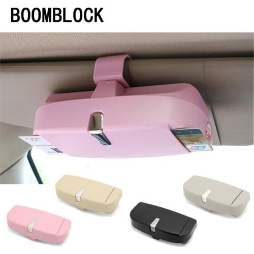 Car Glasses Case Card Coin Holder For Opel Vectra C Mokka Zafira B Skoda Rapid Fabia Superb Audi A4 B6 B8 B7 B5 A6 C5 C6 A5 TT