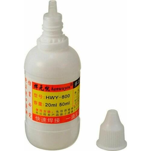 2 Bottles 20ml Stainless Steel Flux Soldering Paste Liquid Welding Solder Tool For HWY-800 20 High Quality Stainless Steel Flux