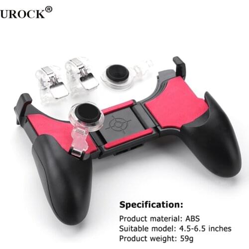 5 in 1 PUBG Moible Controller Gamepad Free Fire L1 R1 Triggers PUGB Mobile Game Pad Grip keyspad Joystick for iPhone SmartPhone