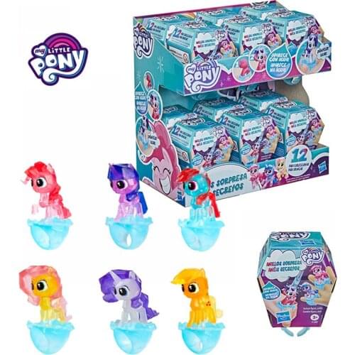 Hasbro My Little Pony Twilight Sparkle Rainbow Dash Applejack Rarity Fluttershy Pinkie Pie Blind Box Ring Toys Birthday Present