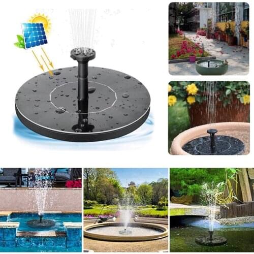 Mini Solar Water Fountain Pool Pond Waterfall Fountain Garden Decoration Outdoor Bird Bath Solar Powered Fountain Floating Water