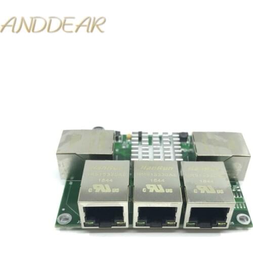 Industrial grade mini micro low power 3/4/5 port 10/100/1000Mbps RJ45 Gigabit network switch module gigabit network switch
