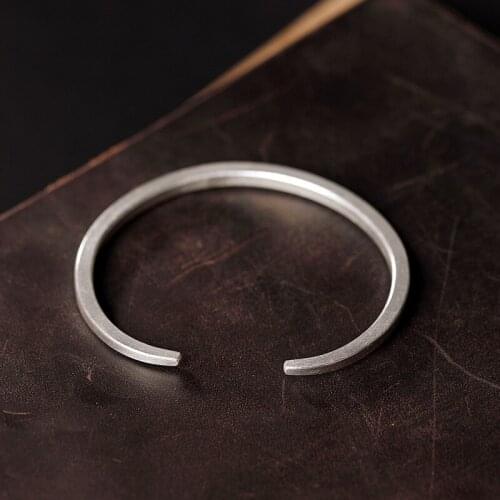 Fyla Mode New Famous Brand Trendy Antique Thai 925 Silver Bangles & Bracelets For Men Women Fashion Jewelry Lovers Gift PKY315