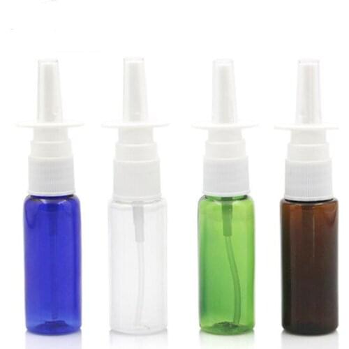 Wholesale 20ml Empty Medical Spray Bottle with Straight Nasal spray, 20ml Plastic Medicine Liquid Bottles