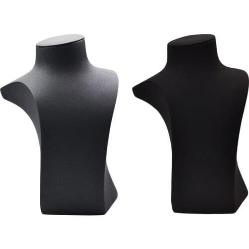 Pu Leather Necklace Chain Link Display Stand Jewelry Mannequin