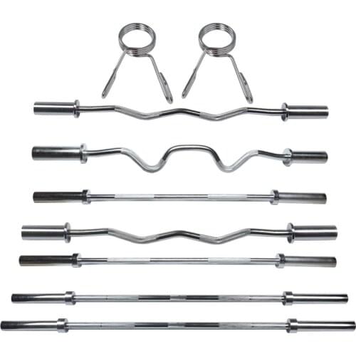 Home High-Quality Weightlifting Barbell 1.2m/1.5m/1.8m/2.2m Multiple Length Indoor Comprehensive Fitness Bar