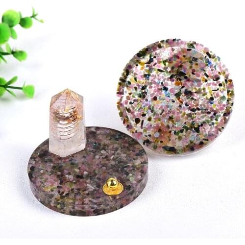 Natural Crystal Gravel Make Orgonite Silicone Mould DIY Resin Decor Craft Jewelry Use Mold Reiki Chakra Home Decor Souvenir Gift