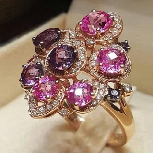 MENGYI Vintage Luxury Multicolor Zircon 9 2 5 Rings For Women Fashion Jewelry Boho Wedding Ring Anniversary Gift
