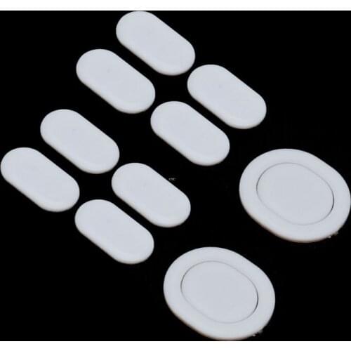 2 Sets/pack Tiger Gaming Mouse Feet Mouse Skate For Logitech G102 G PRO Wired White Mouse Glides Curve Edge