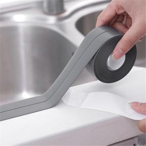 3.2M Long 22MM Wide Shower Stove Sink Bath Sealing Strip Tape PVC Self Adhesive Wall Sticker For Bathroom Kitchen Household Item