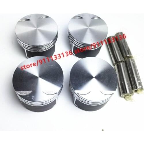 4pcs/set Engine Piston For Chery A5 Fora E5 E3 Bonus 3 Fulwin 2 Arrizo3 X1 indiS Beat S18D 477 Engine 1.5L 477F-1004015
