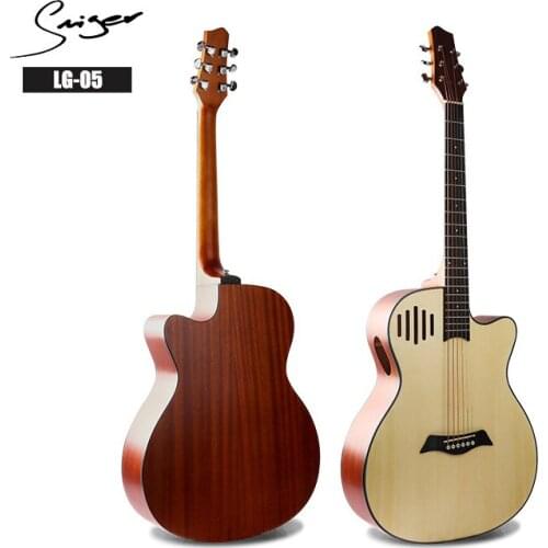 40 inch Guitar Acoustic Spruce Plywood Matte Folk Guitar With Bag/Tuner/Capo/Strap