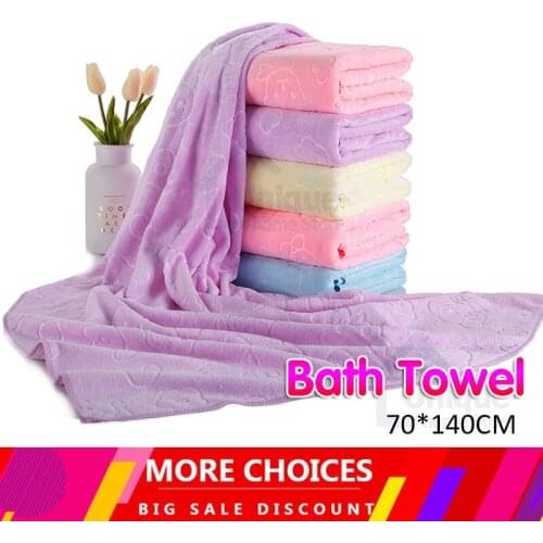 70x140cm Microfiber Embossed Shower Towel Super Soft Super Absorbent And Quick-Drying Hotel Bath Towels Can Be Worn Bath Towels