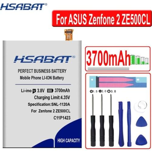 HSABAT 100% New 3700mAh C11P1423 ZF2 Battery For Asus Zenfone 2 ZE500CL Z00D