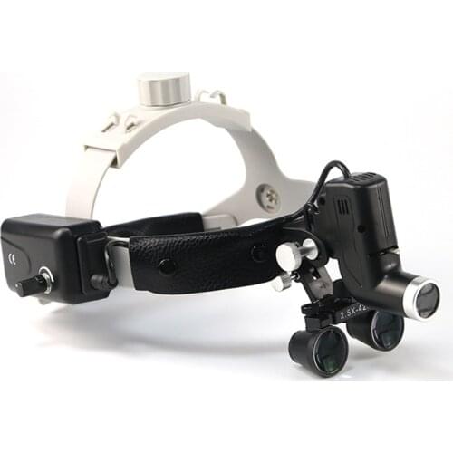 Wireless 5W LED Medical Headlamp Surgical Headlight+2.5/3.5X420mm Binocular Magnifier Dental Loupes