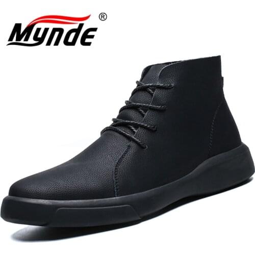 Brand New Winter Men Snow Boots Fashion Lace-up Ankle Boots Genuine Leather Warm Plush Men Boots Autumn Outdoor Men Shoes 38-47