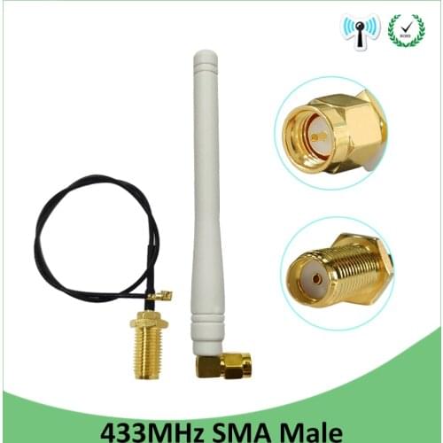 433mhz antenna lora antena cellular booster car para modem sma hf telephone longo alcance cellular signal router lte 433mhz mhz