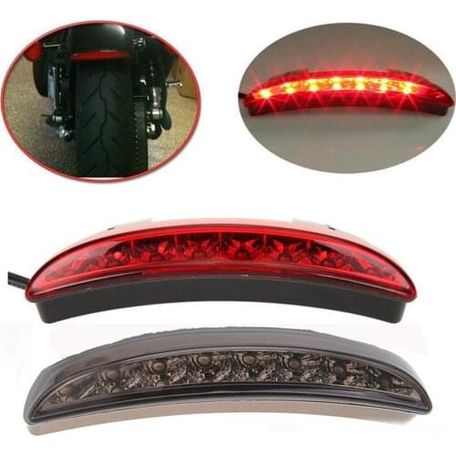 Rear Brake Indicators Plastics Mudguard Tali Light Motorcycle Brake Lights XL883/1200LED Red/ White/ Black Shell