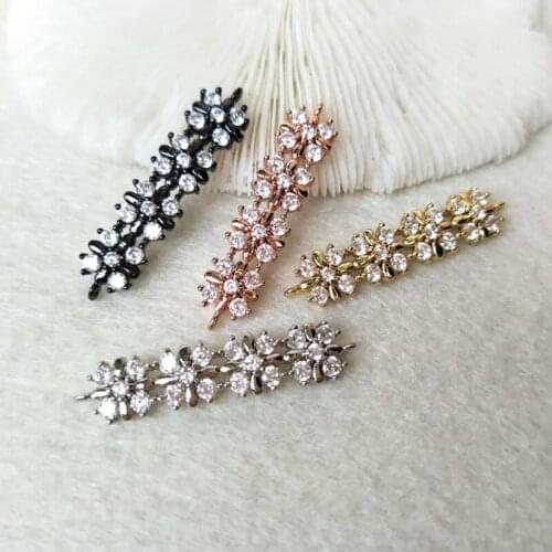 10 Pieces CZ zircon Micro Pave Connector,Double Bails Beads Charm,DIY Bracelet necklace Jewelry Finding CT295