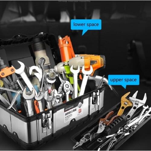 Suitcase Tools Box Professional Storage Plastic Waterproof For Garage Aluminum Toolbox Industrial Grade Multifunctional Car Larg