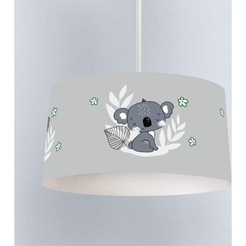 Lamp For Kids Bedrooms Light Chandelier for Living Room Childrens Room Gray Cute Koala Model 176