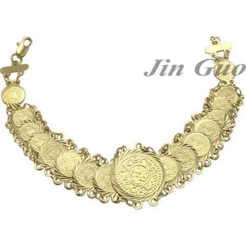 Copper muslim Arab Ancient Coin bracelets bangles islam jewelry