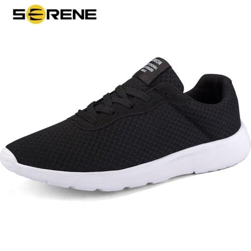 SERENE Brand 2019 Spring New Fashion Men Casual Shoes Sneakers Male Mesh Flats Loafers Slip On Big Size Breathable Man