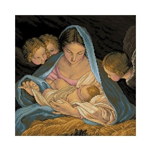 023-0530 Angels are born Needlework,For Embroidery,DIY 14CT Unprinted Arts Cross stitch kits Set Cross-Stitching