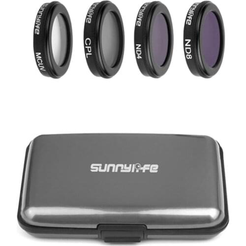 Sunnylife DJI Mavic 2 Zoom Camera Lens Filter Set kit MCUV/ CPL/ ND4/ND8 for DJI Mavic 2 Zoom Drone Accessories