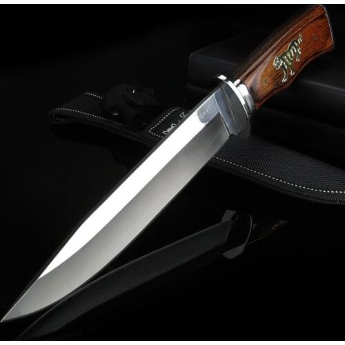 XUANFENG fixed blade knife high hardness blade handle camping hunting outdoor stainless steel knives with sheath