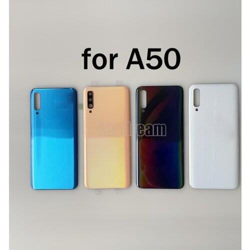 Original Battery Back Cover Rear Door for Samsung Galaxy A50 Back Housing Glass Cover With Camera Lens