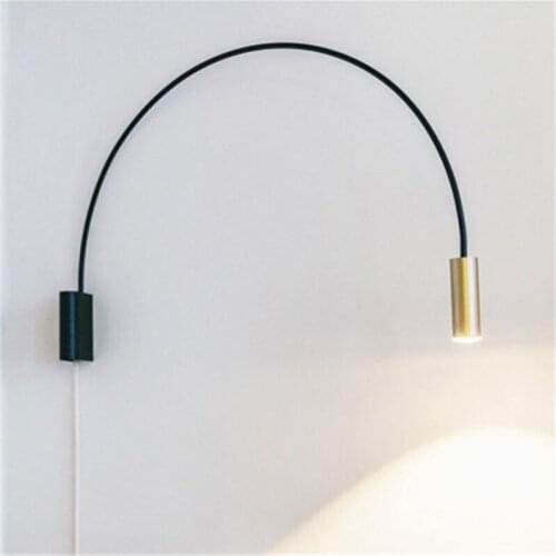 Postmodern Parabola Beauty Wall Lights Creative Nordic Bedroom Bedside Dining Room Living Room Office Minimalist Wall Lamp