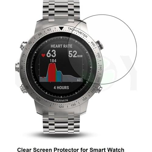 3* Clear LCD PET Film Anti-Scratch Screen Protector Cover for Sporting Smart Watch Garmin Fenix Chronos Watch Accessories
