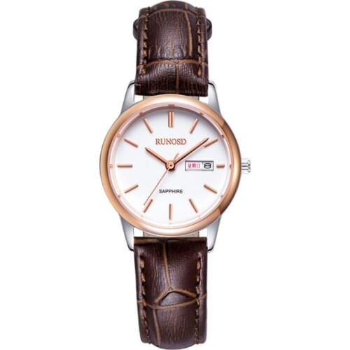 Runosd Ladies Watch With Leather Strap