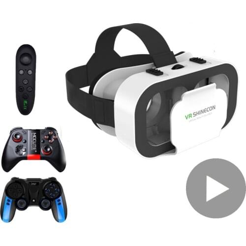 VR Shinecon Helmet 3D Glasses Virtual Reality For Smartphone Smart Phone Headset Goggles Casque Wirth Viar Binoculars Video Game