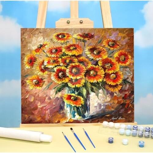 Sunny Love Coloring By Numbers Painting Kit Acrylic Paints 50*70 Boards By Numbers Loft Picture For Kids Art